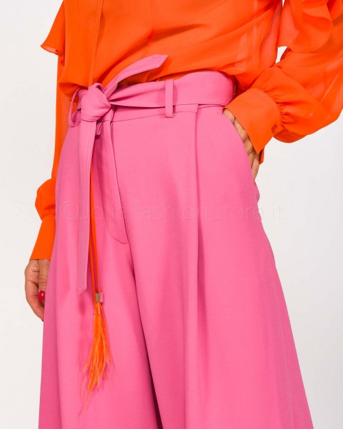 The Glunger Pink Palazzo Trousers with Belt  PALAZZO ROSA