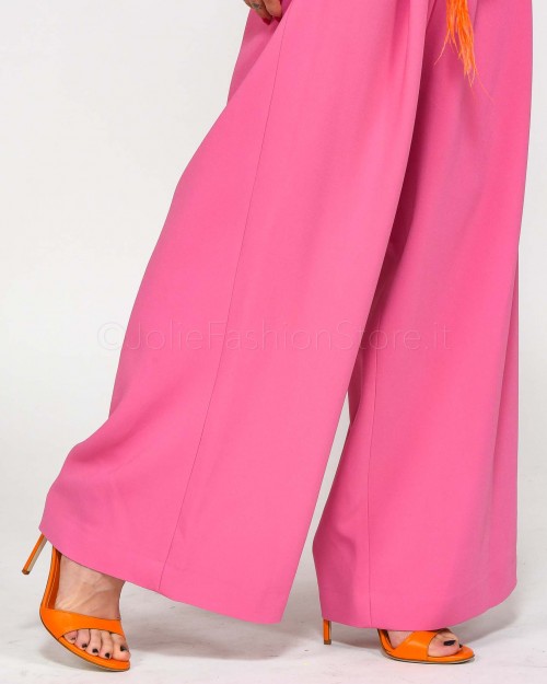 The Glunger Pink Palazzo Trousers with Belt  PALAZZO ROSA