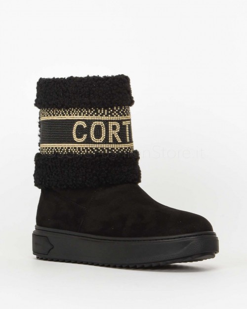 De Siena Black Cortina Ankle Boot  32 CORTINA