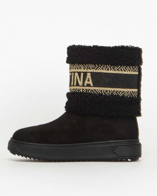 De Siena Black Cortina Ankle Boot  32 CORTINA