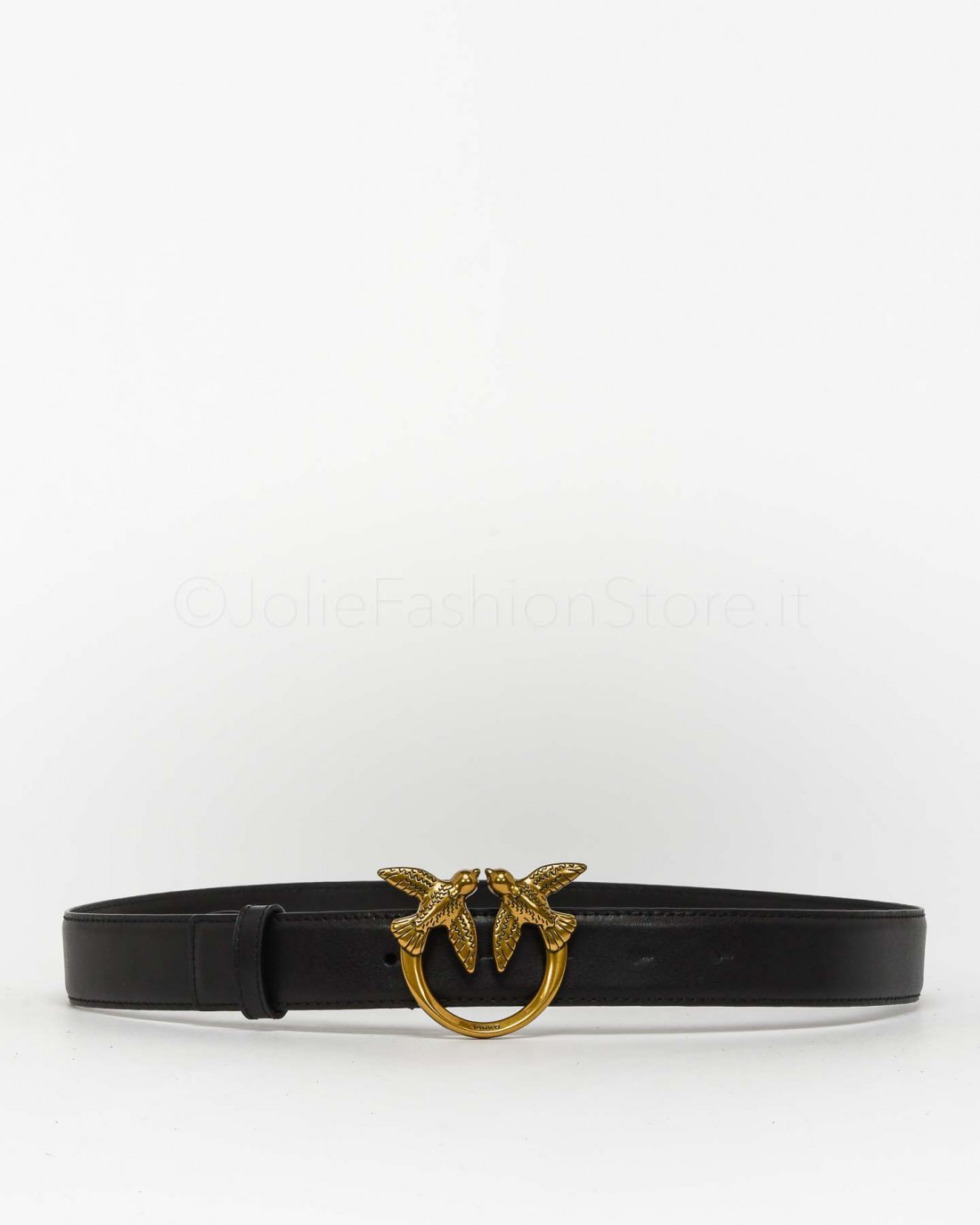 Pinko Belt Love Berry Simply H3 Black Antique Gold  100125 A0F1 Z99Q