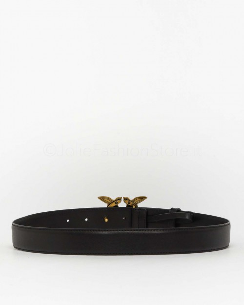 Pinko Belt Love Berry Simply H3 Black Antique Gold  100125 A0F1 Z99Q