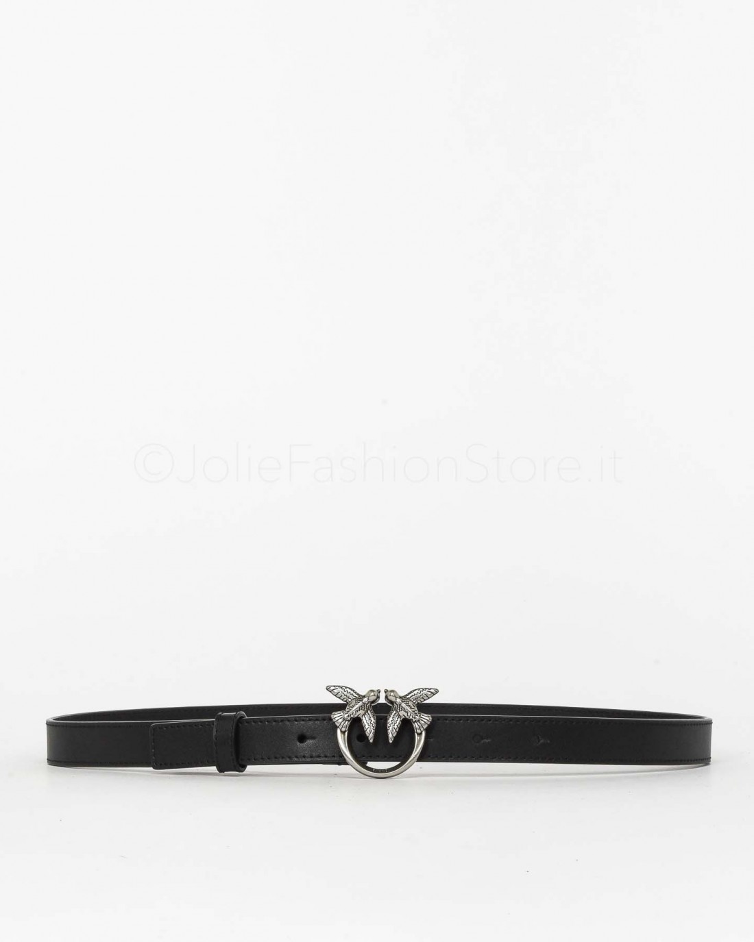 Pinko Love Berry Simply H2 Belt Black Old Silver  100143 A0F1 Z99O