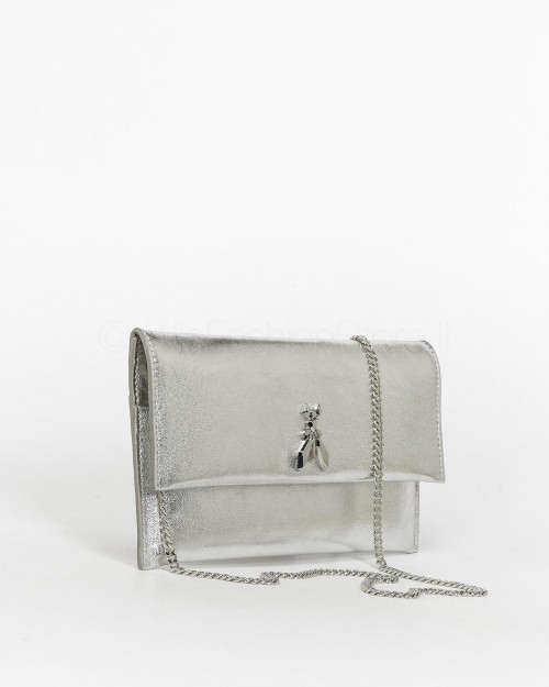 Patrizia Pepe Clutch Fly Silver  CB5460 L041 S298