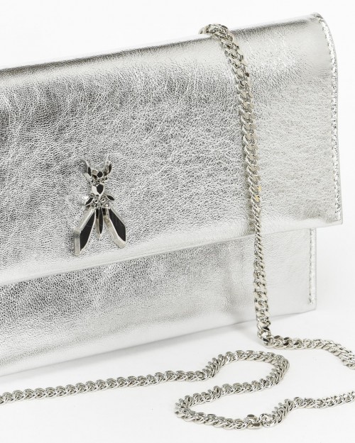 Patrizia Pepe Clutch Fly Silver  CB5460 L041 S298