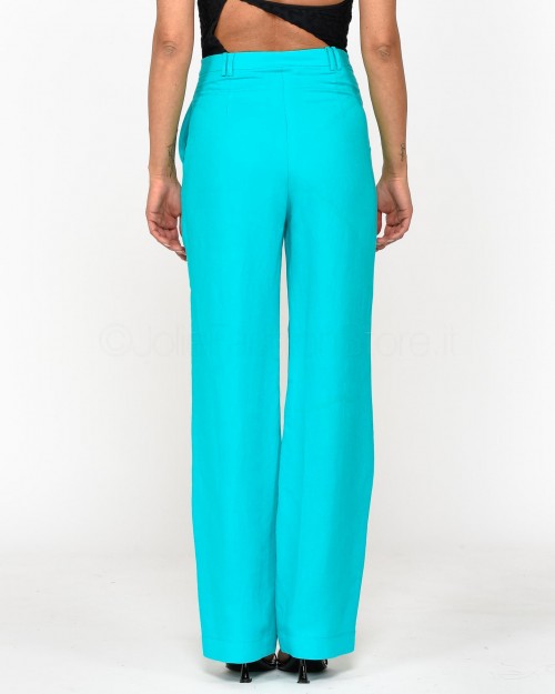 Patrizia Pepe Linen Blend Trousers Aqua Green  2P1491 A052 G550