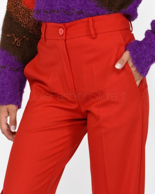 Solo Tre Red Cigarette Pants  M1R0075 RU 35S