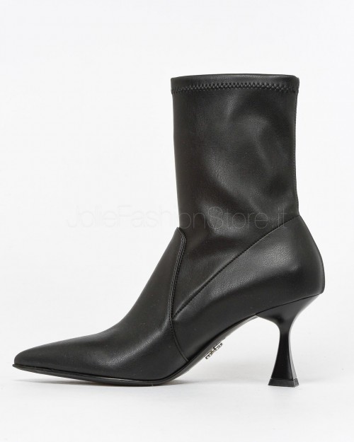 Sergio Levantesi Black Stretch Ankle Boots  JANET24 SUPREME NERO