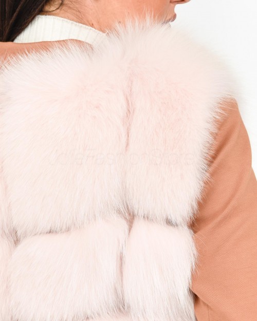 Frame Light Pink Fox Fur Vest  299502 ROSA CHIARO