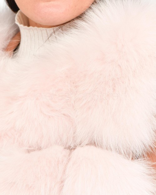 Frame Light Pink Fox Fur Vest  299502 ROSA CHIARO