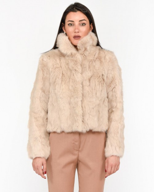 Tavus Milano Fur Jacket in Lapin Cream - Furs