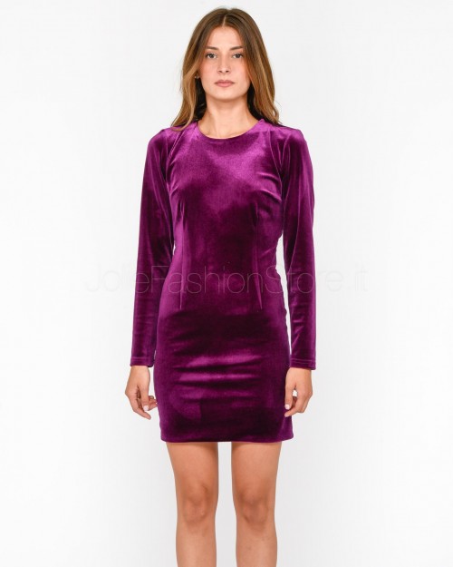 Actualee Purple Velvet Mini Dress  11176 639