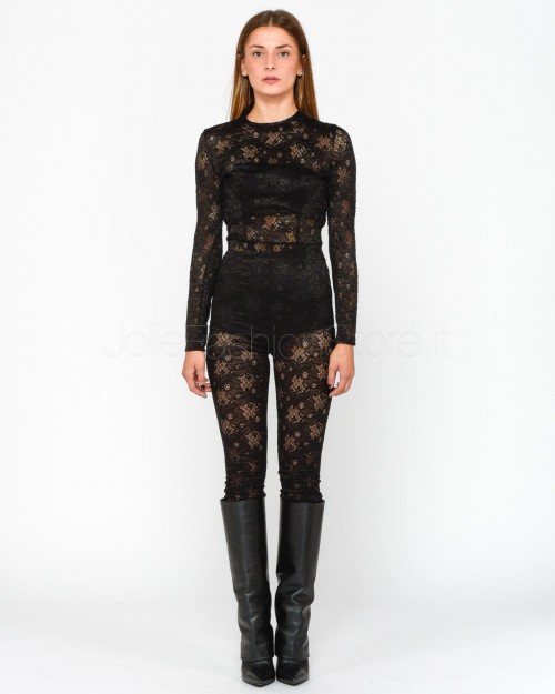 Alessandro Legora Black Lace Jumpsuit  AI24AT129 NERO