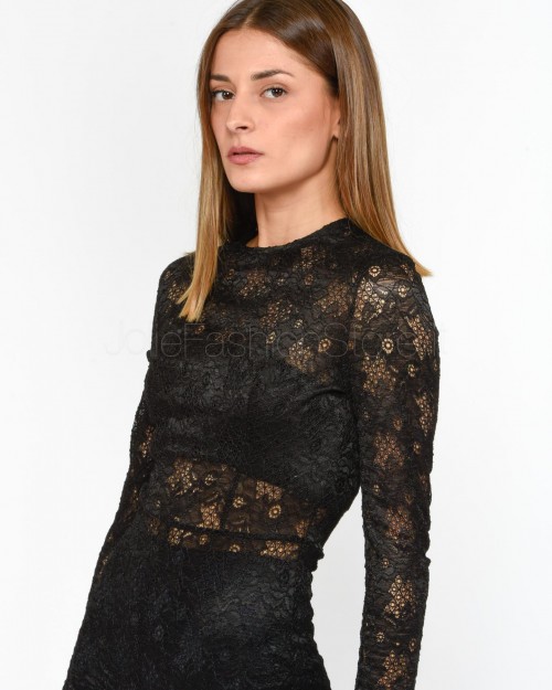 Alessandro Legora Black Lace Jumpsuit  AI24AT129 NERO