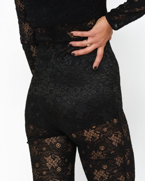 Alessandro Legora Black Lace Jumpsuit  AI24AT129 NERO