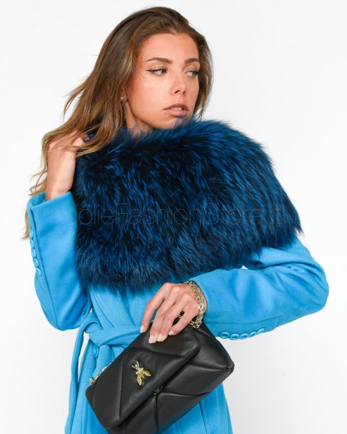 Alessandro Legora Turquoise Elastic Fox Shrug  AI24AL601 TURCHESE