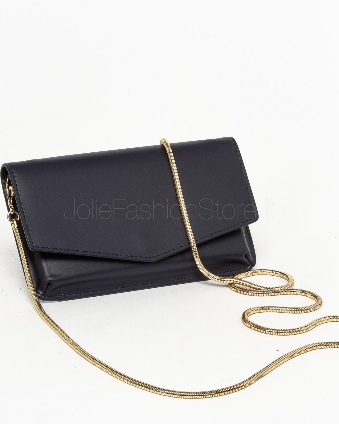 Navy wristlet outlet clutch