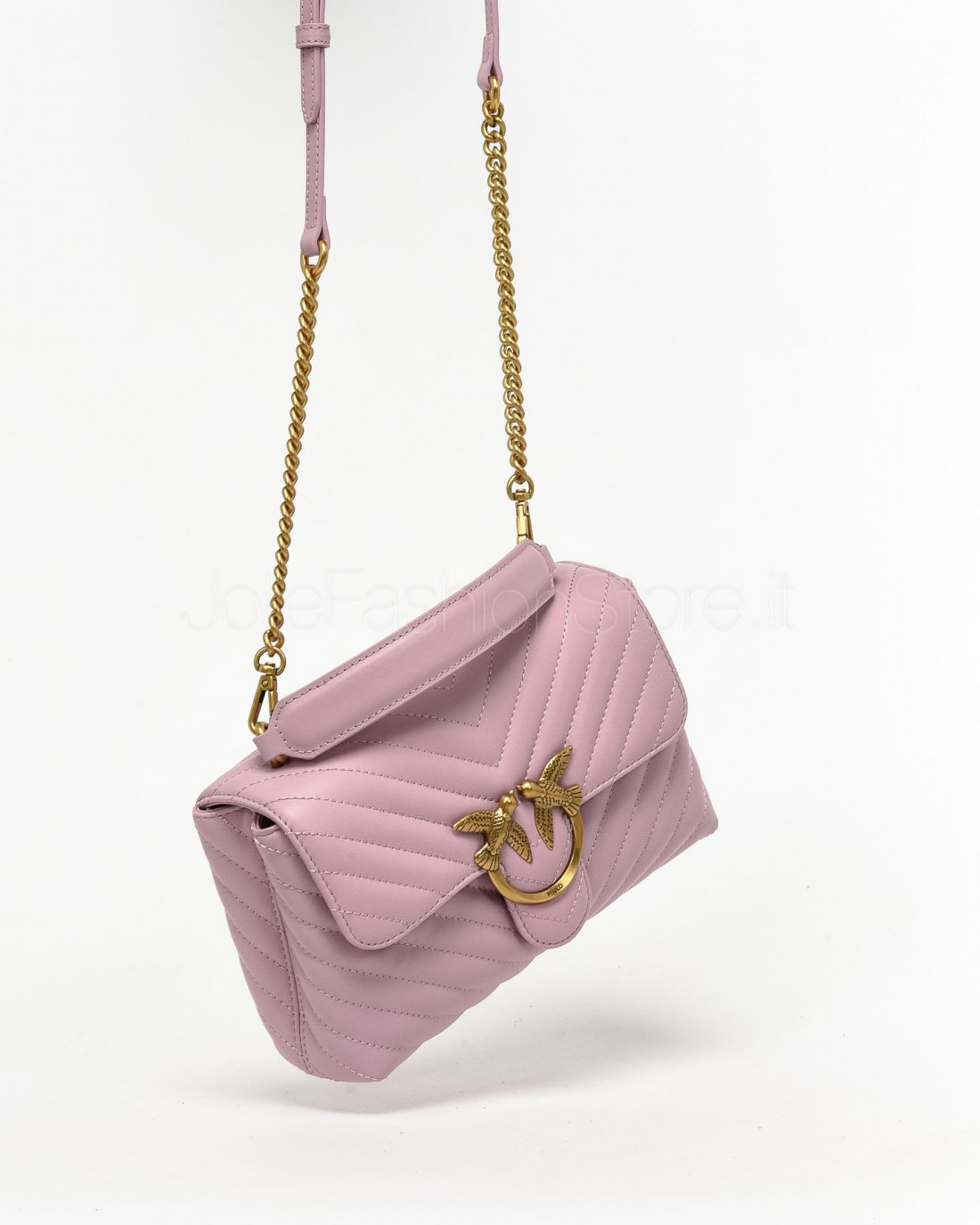 Pinko Love Lady Puff Mini Lilac Antique Gold Bags