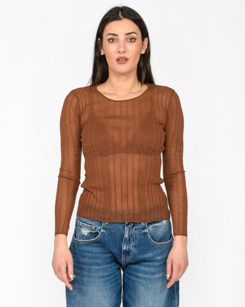 Pinko Brown Trasparenze Shirt  102977 A1ND LL1