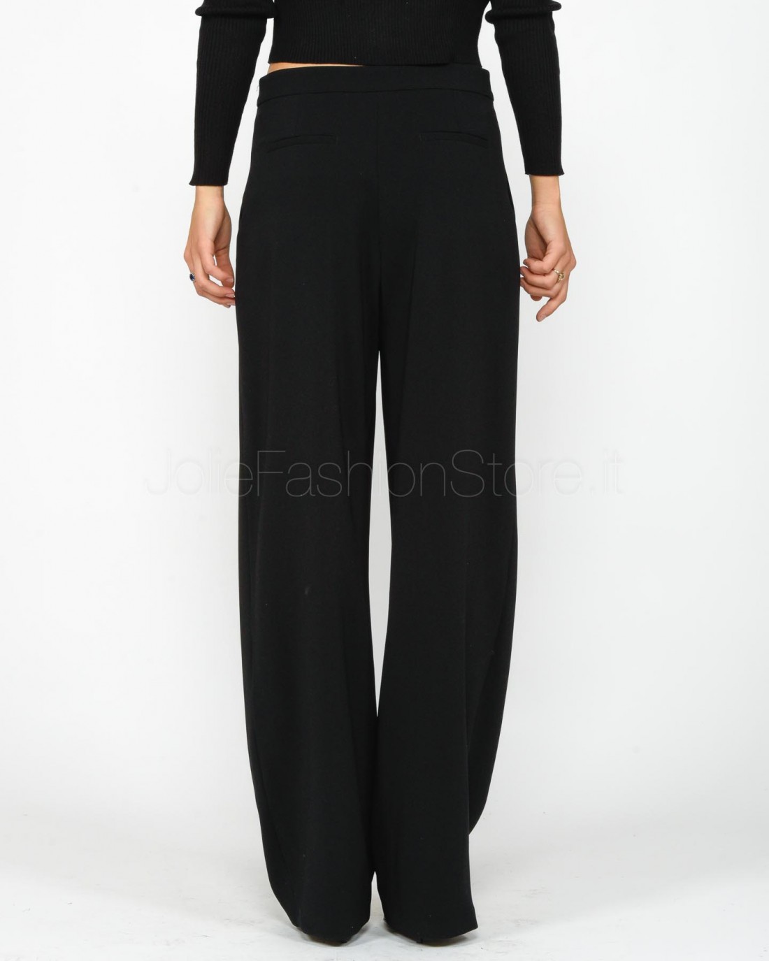 Pinko HULKA STRETCH CREPE PANTS SMOKE ORCHID - Trousers