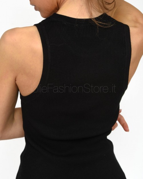 Solo Tre Black Tank Top  M3B0059 A 99