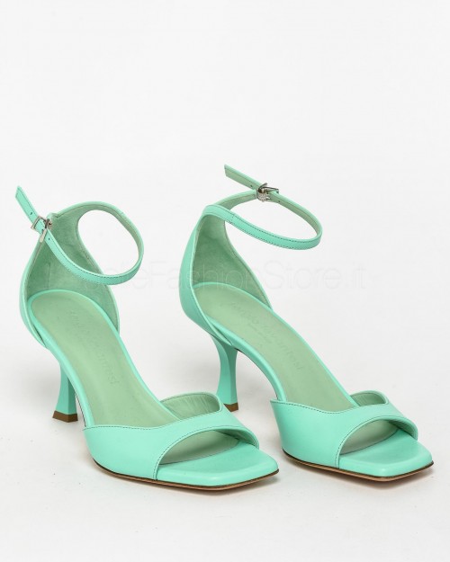 Sergio Levantesi Hourglass Heel Sandal in Atlantis Leather