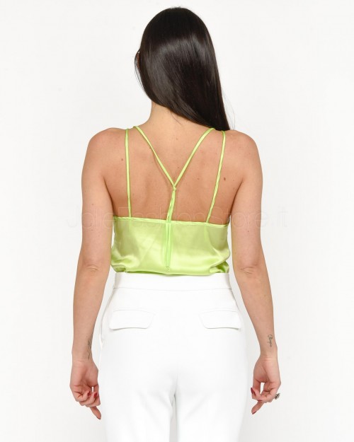 Pink Memories Top con Pizzo Lime  11607 LIME