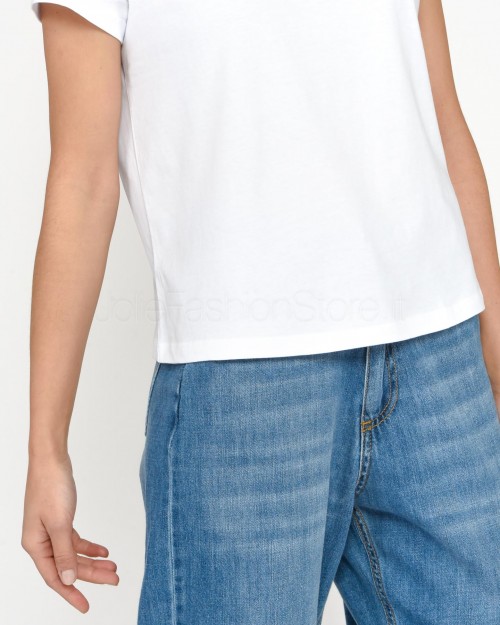 Patrizia Pepe Basic White T-Shirt  2M4373 J111 W103