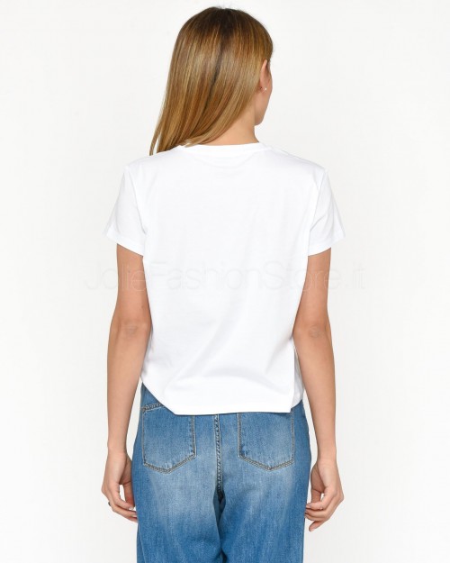 Patrizia Pepe Basic White T-Shirt  2M4373 J111 W103