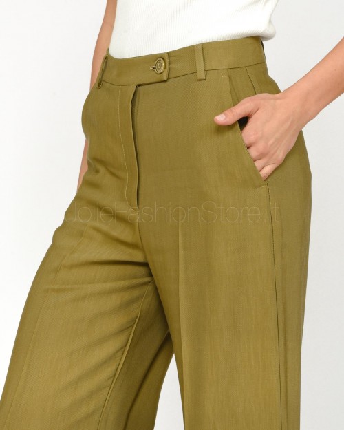 Solo Tre Palazzo Terra trousers  M1B0095 BU 66S