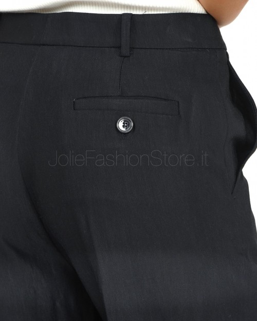 Solo Tre Palazzo Trousers Blue Black  M1B0095 BU 89S