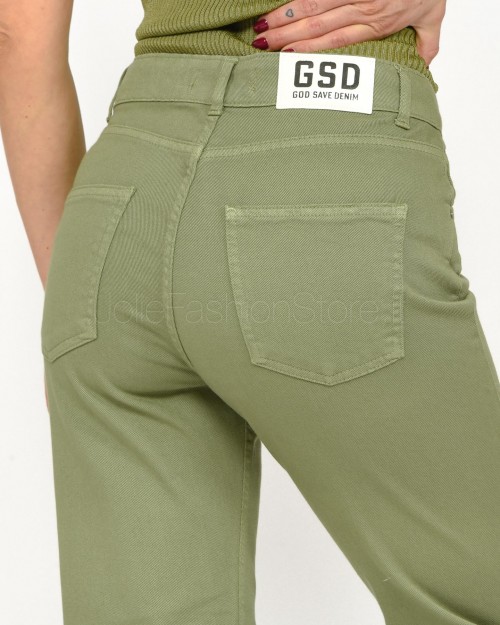 GSD Straight Leg Trousers Bull Sage  IRENE 1 SALVIA