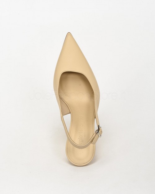 Sergio Levantesi Slingback Pumps with Ivory Wedge  MARIA4 MACHEMIRE IVORY