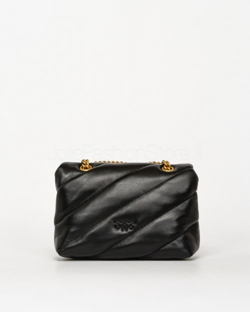 Pinko Mini Love Bag Puff Maxi Quilt Nero Gold  100039 A0F2 Z99Q