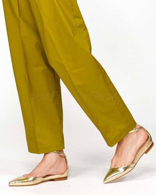 Solo Tre Pantalone Verde Militare  M1E0168 OLIO