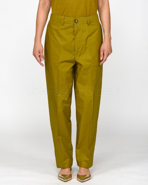 Solo Tre Pantalone Verde Militare  M1E0168 OLIO