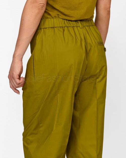 Solo Tre Pantalone Verde Militare  M1E0168 OLIO