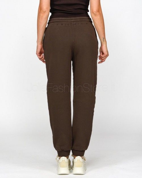 Pinko Pantalone Jogger in Felpa Marrone  100371 A21P M28