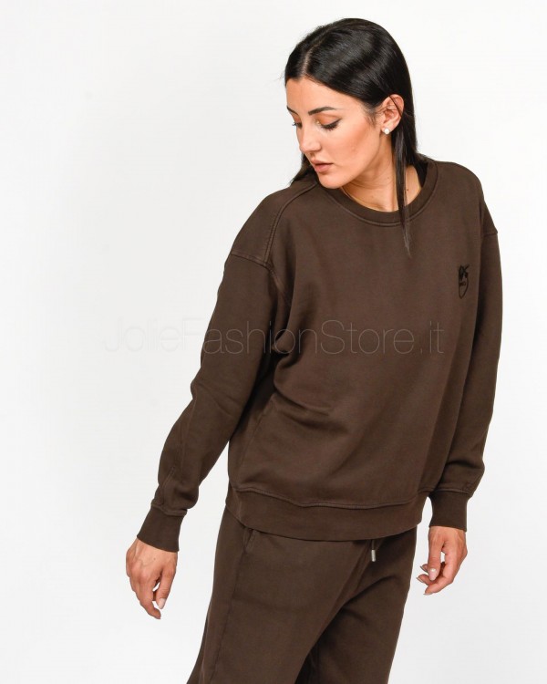 Pinko SETUP SWEATSHIRT OLD WASH LO BROWN  101831 A21P M28