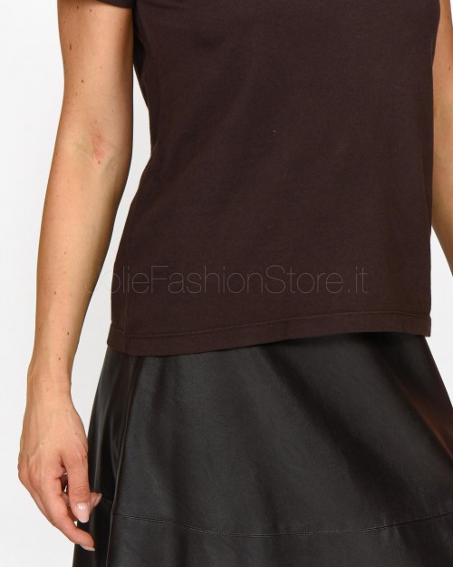 Pinko BUSSOLOTTO JERSEY T-SHIRT OLD BROWN  100355 A227 M28