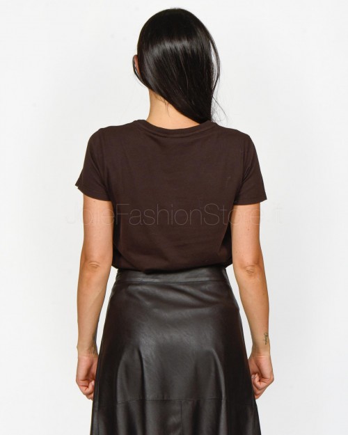 Pinko BUSSOLOTTO JERSEY T-SHIRT OLD BROWN  100355 A227 M28