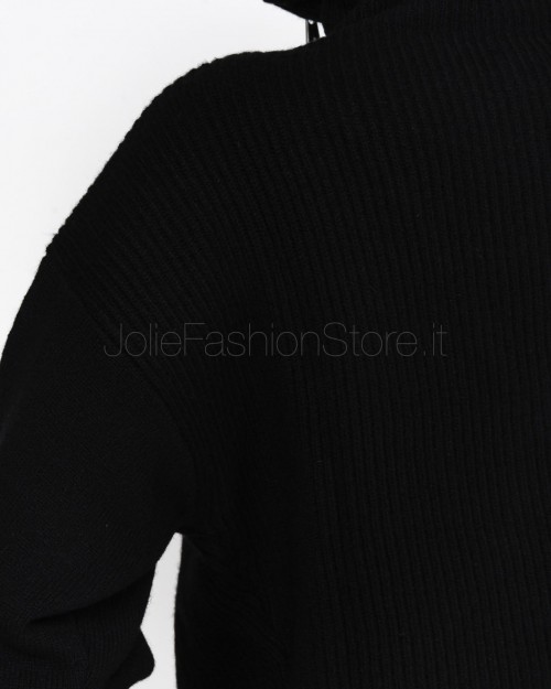 Pinko CAVEAU WARM WOOL CACHEM BLACK LIMOUSINE SWEATER  104061 A1CH Z99