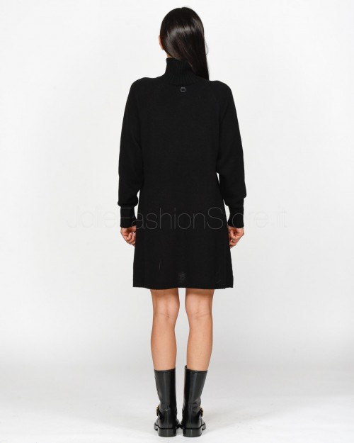 Pinko GRATICCIO WOOL MIXED DRESS EF BLACK LIMOUSINE  104053 A1A7 Z99