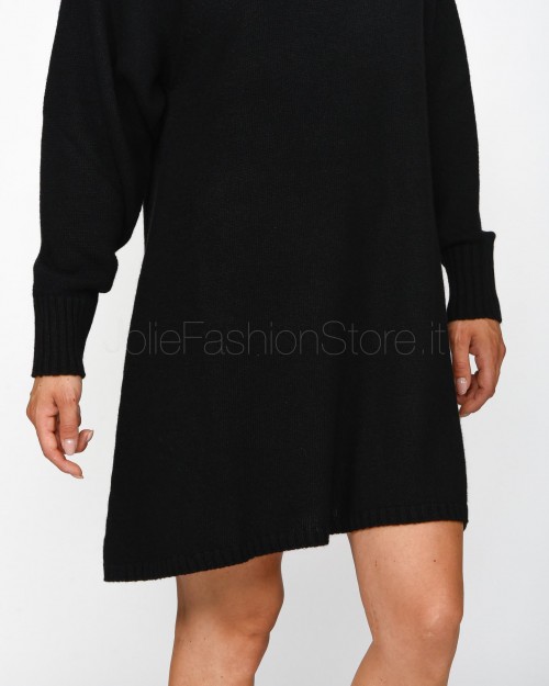 Pinko GRATICCIO WOOL MIXED DRESS EF BLACK LIMOUSINE  104053 A1A7 Z99