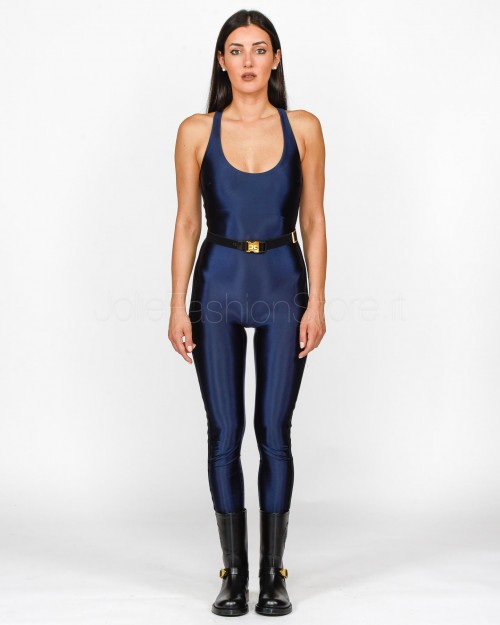 Elisabetta Franchi Tuta in Lycra Navy  TU01446E2 B75