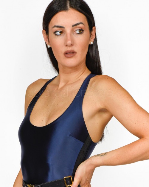 Elisabetta Franchi Tuta in Lycra Navy  TU01446E2 B75