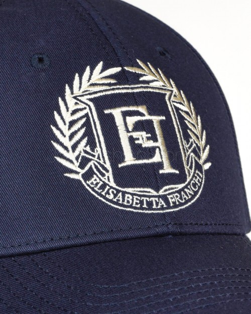 Elisabetta Franchi Cappello Baseball Logo Navy  CL01F46E2 B75