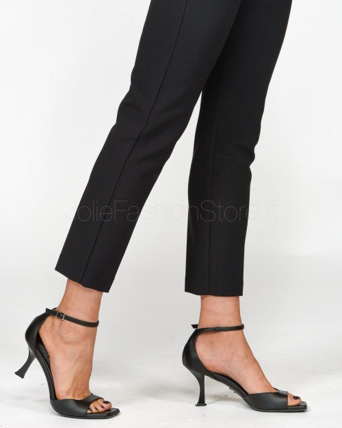 Elisabetta Franchi Pantalone a Sigaretta Essential Nero  PA02446E2 110