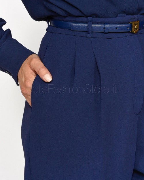 Elisabetta Franchi Pantalone Navy  PA02846E2 B75