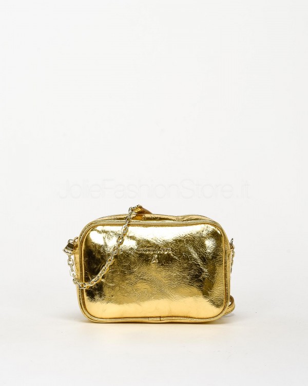 Patrizia Pepe Borsa Camera Case Tracolla Craquele Gold  8B0071 L112 Y459